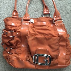 Guess orange shoulderbag